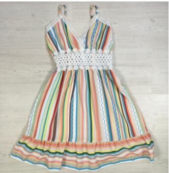 Rainbow Breeze Dress - groen/multi